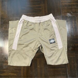 Nike Tan Joggers-Sweatpants with tan Stripes Size S